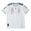 MERCEDES F1 2025 SHORT SLEEVE JERSEY WHITE